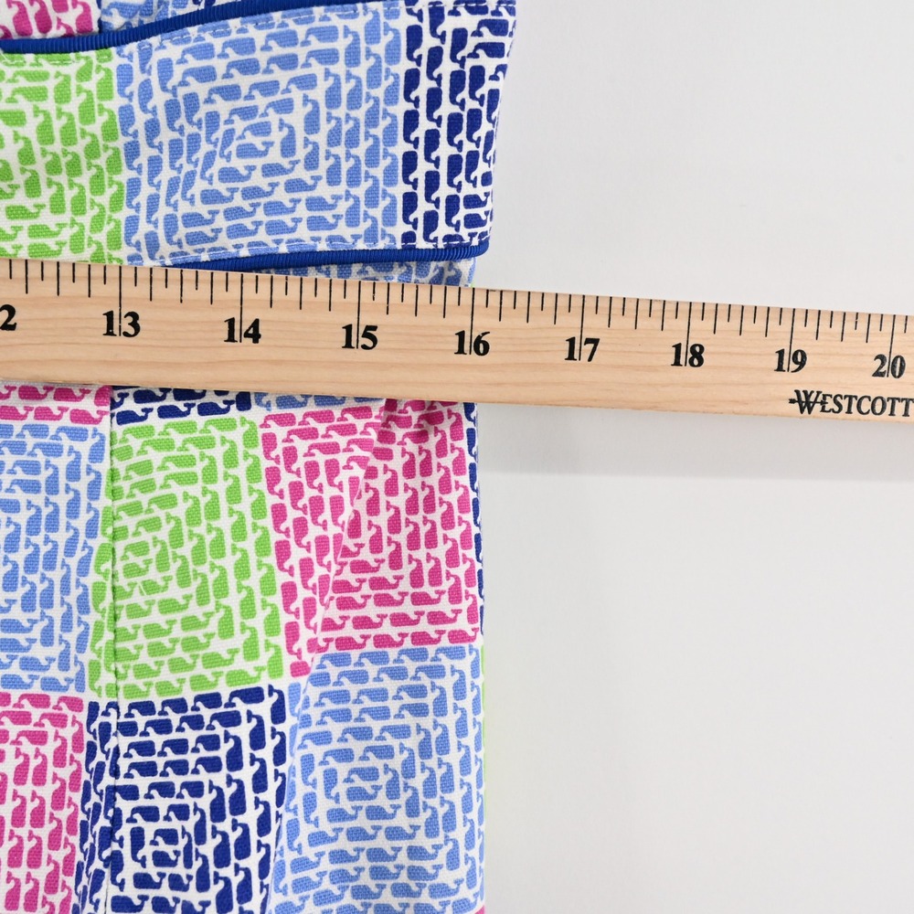 Vineyard Vines Strapless Patchwork Dress Size 12 … - image 7